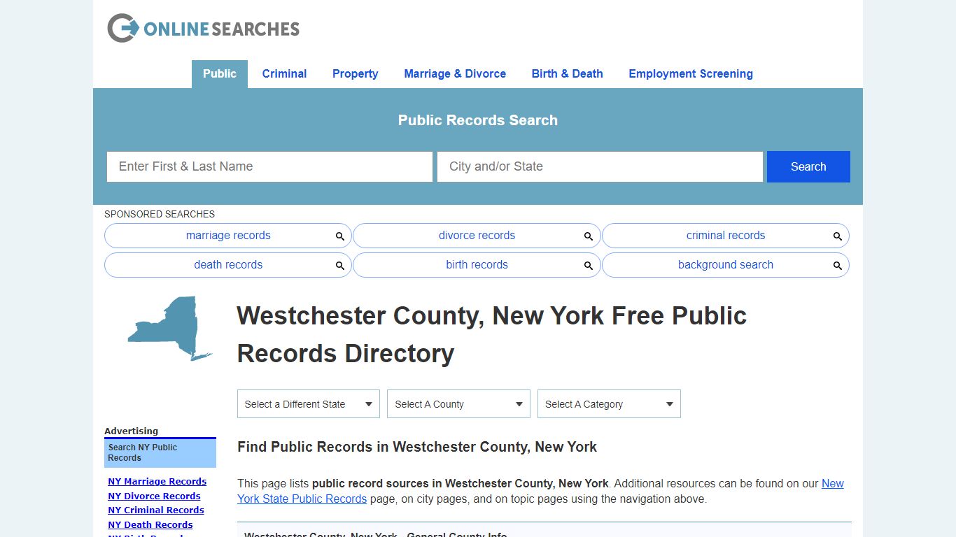 Westchester County, New York Free Public Records Directory